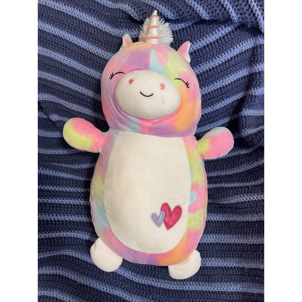 Squishmallow Hug Me Franca The Unicorn 18” 2020 Tie Dye Hearts